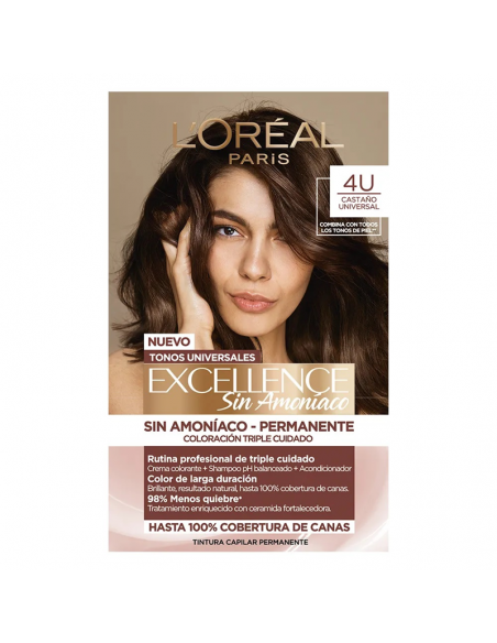 KIT SIN AMONIACO EXCELLENCE T 4 CASTAÑO  