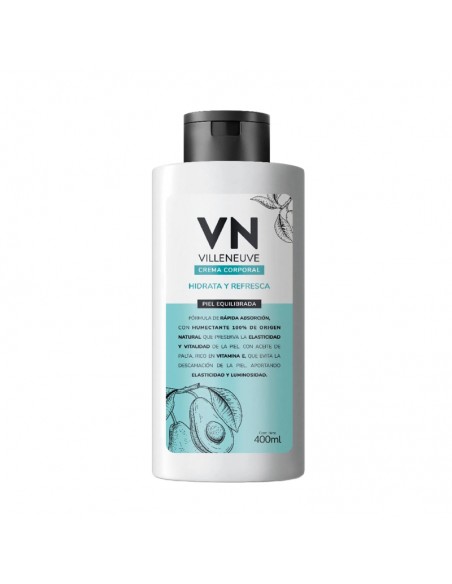 CREMA PARA CUERPO VILLENEUVE PIEL EQUILIBRADA 400 cc