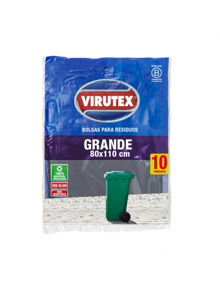 BOLSAS VIRUTEX plana 80x110 10 un