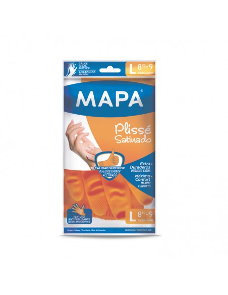 GUANTES MAPA PLISSE SATINADO GRANDE