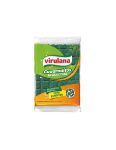 ESPONJA VIRULANA FIBRA CUADRADITOS