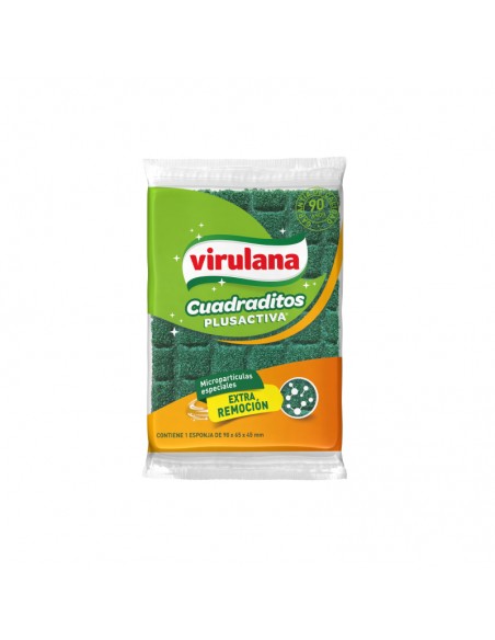 ESPONJA VIRULANA FIBRA CUADRADITOS