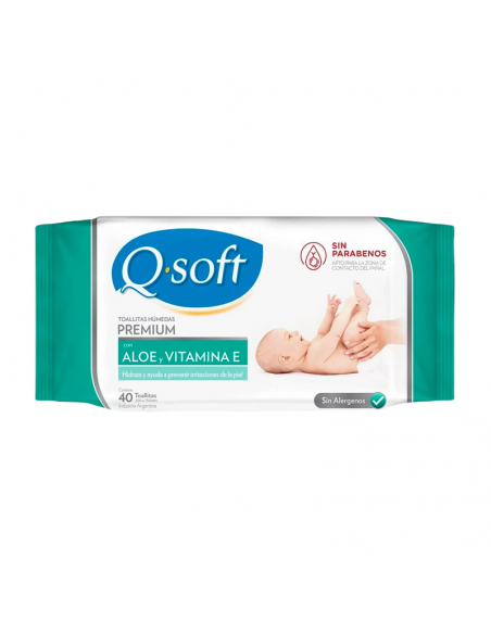 T HUMEDAS Q-SOFT ALOE C/TAPA FP 40UN