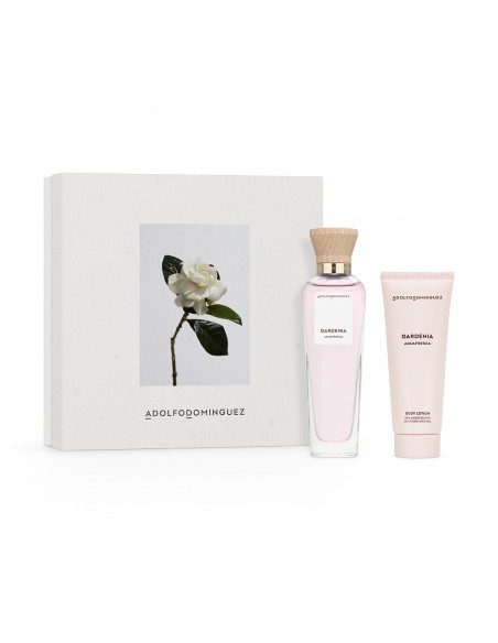 SET DE PERFUME ADOLFO DOMINGUEZ AF GARDENIA EDT + BODY LOT. X75 120 cc