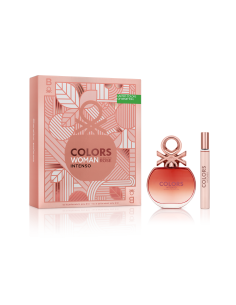 SET DE PERFUME BENETTON COLORS ROSE EDT + BODY LOTION 75CC 80 CC
