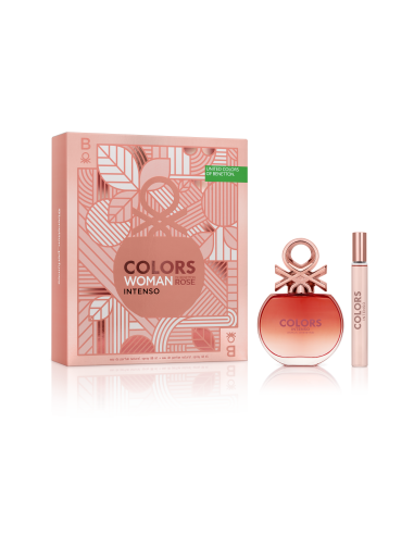SET DE PERFUME BENETTON COLORS ROSE EDT + BODY LOTION 75CC 80 CC