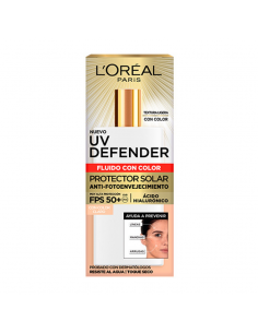 CREMA PARA ROSTRO LOREAL UV DEFENDER FLUIDO CLARO + FPS50 40 gr
