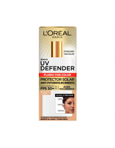CREMA PARA ROSTRO LOREAL UV DEFENDER FLUIDO MEDIO + FPS50 40 gr