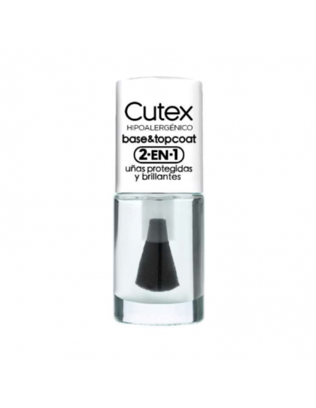 ESMALTES CUTEX BASE & TOP COAT 2 EN 1  