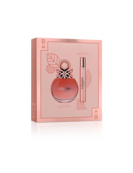SET DE PERFUME BENETTON COLORS ROSE EDT + BODY LOTION 75CC 80 CC