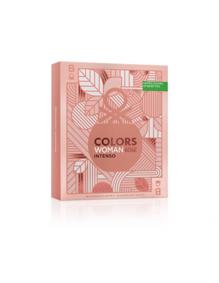 SET DE PERFUME BENETTON COLORS ROSE EDT + BODY LOTION 75CC 80 CC
