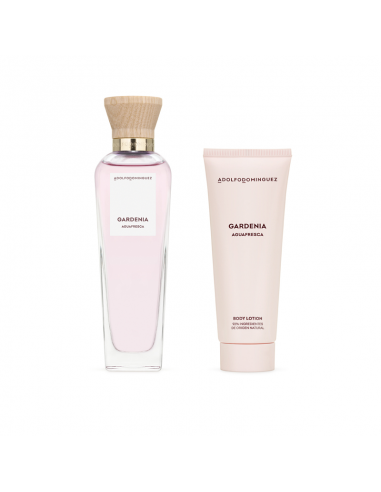 SET DE PERFUME ADOLFO DOMINGUEZ AF GARDENIA EDT + BODY LOT. X75 120 CC