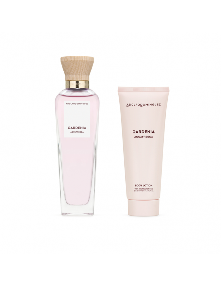 SET DE PERFUME ADOLFO DOMINGUEZ AF GARDENIA EDT + BODY LOT. X75 120 cc