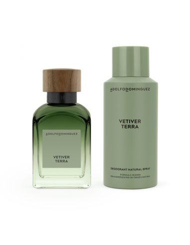 SET DE PERFUME ADOLFO DOMINGUEZ VETIVER + DEO 120 CC