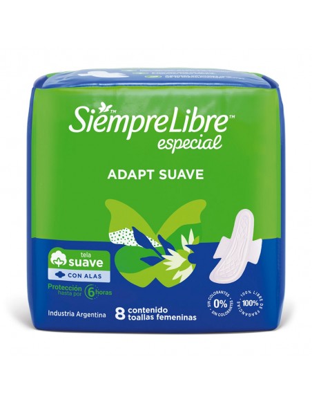 T.F. SIEMPRE LIBRE ADAPT SUAVE C/A 8UN