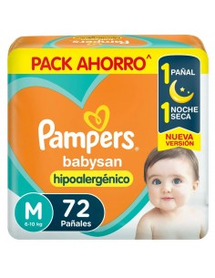 PAÑALES NIÑOS BABYSAN hiper mediano 72 un