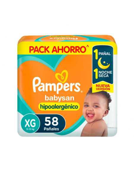 PAÑALES NIÑOS BABYSAN hiper extra grande 58 un