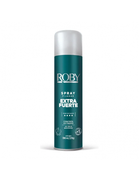 SPRAY ROBY FIJADOR EXTRA FUERTE 390ML