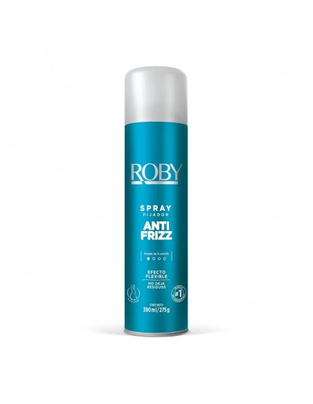 FIJADORES PARA CABELLO ROBY SPRAY ANTIFRIZZ 390 ML