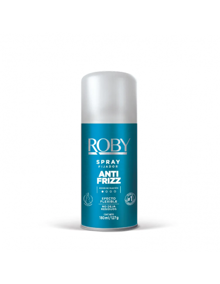FIJADORES PARA CABELLO ROBY SPRAY ANTIFRIZZ 180 ML