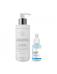 SET DE CREMA LUCY ANDERSON BLUE ENERGY II CREMA PERF/REP+CONC GOTAS VIT C+AGUA MIC.BIF  
