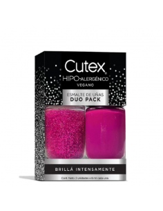 ESMALTES CUTEX DUO ROCK FUCSIA 004  