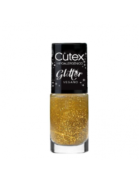 ESMALTES CUTEX GLITTER GOLDEN ROCK 082  