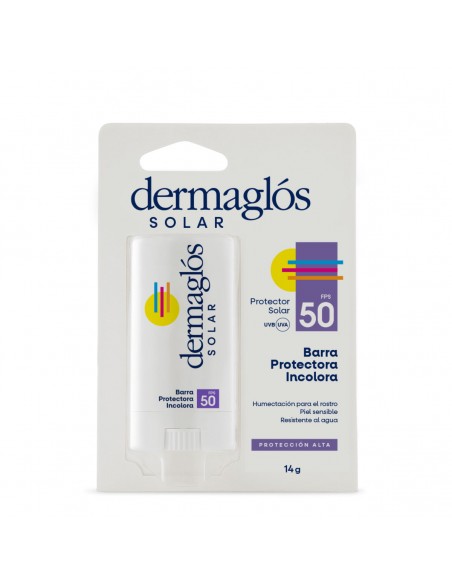 PROTECTOR SOLAR DERMAGLOS FPS50 BARRA 14 gr