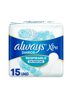 PROT.DIARIOS ALWAYS XTRA RESPIRABLE 15UN