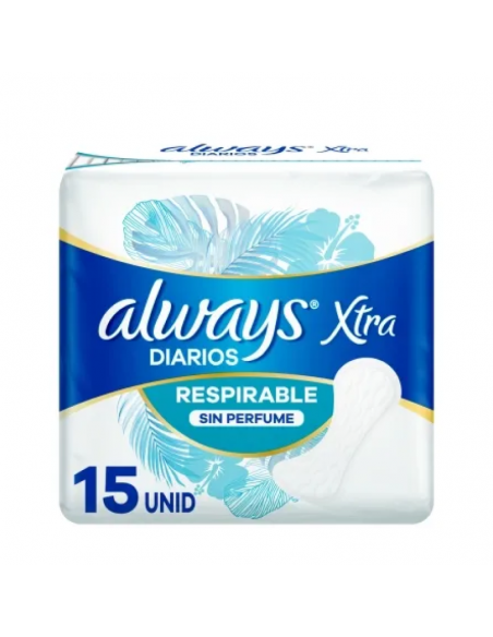 PROT.DIARIOS ALWAYS XTRA RESPIRABLE 15UN