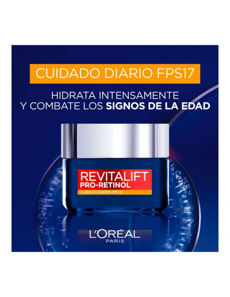 CREMA PARA ROSTRO LOREAL REVITALIF DIA PRO-RETINOL FPS17 50 cc