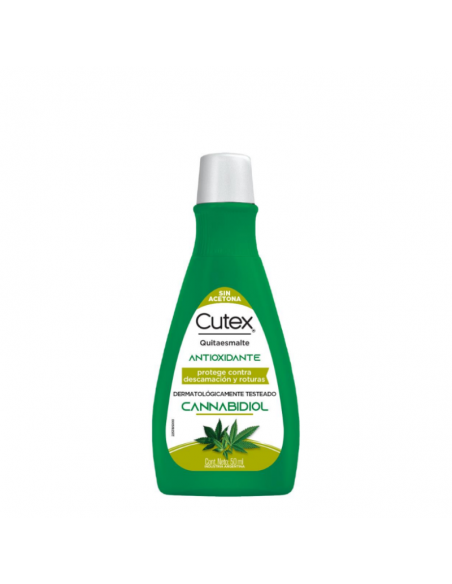QUITA ESMALTES CUTEX ANTIOXIDANTE & CBD 50 cc