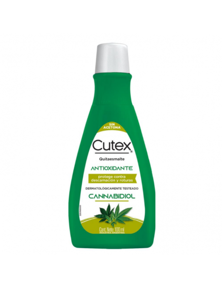 QUITA ESMALTES CUTEX ANTIOXIDANTE & CBD 100 cc