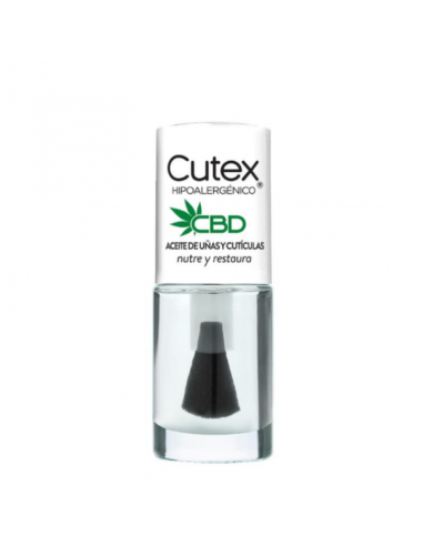 ESMALTE CUTEX ACEITE UÑAS Y CUTI ANTIOXIDANTE&CBD  