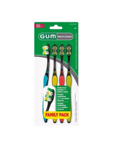 CEPILLOS DE DIENTES GUM 135 MULTI-CLEAN X4  