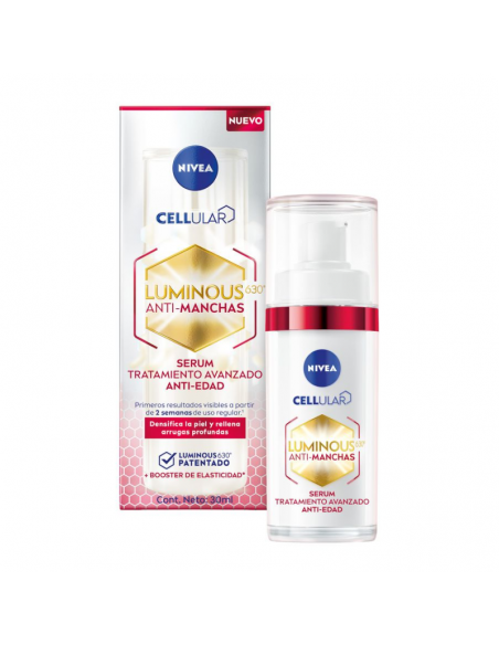 CREMA PARA ROSTRO NIVEA SERUM LUMINOUS ANTI-AGE ADVANCED 30 cc