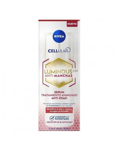 CREMA PARA ROSTRO NIVEA SERUM LUMINOUS ANTI-AGE ADVANCED 30 CC