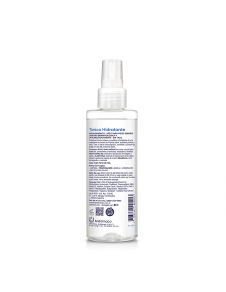 CREMA PARA ROSTRO DERMAGLOS tonico hidratante SPRAY 200 cc