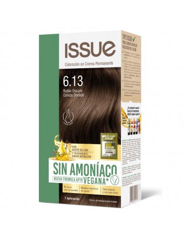 KIT SIN AMONIACO ISSUE T6.13 RUBIO OSCURO CENIZA DORADO 47 GR