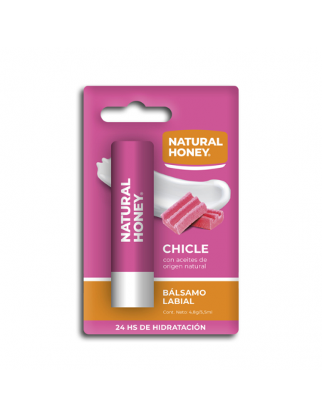 PROTECTOR LABIAL NATURAL HONEY BALSAMO SABOR CHICLE  