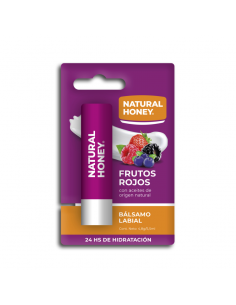 PROTECTOR LABIAL NATURAL HONEY BALSAMO SABOR FRUTOS ROJOS  