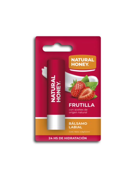 PROTECTOR LABIAL NATURAL HONEY BALSAMO SABOR FRUTILLA  