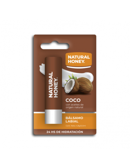 PROTECTOR LABIAL NATURAL HONEY BALSAMO SABOR COCO  