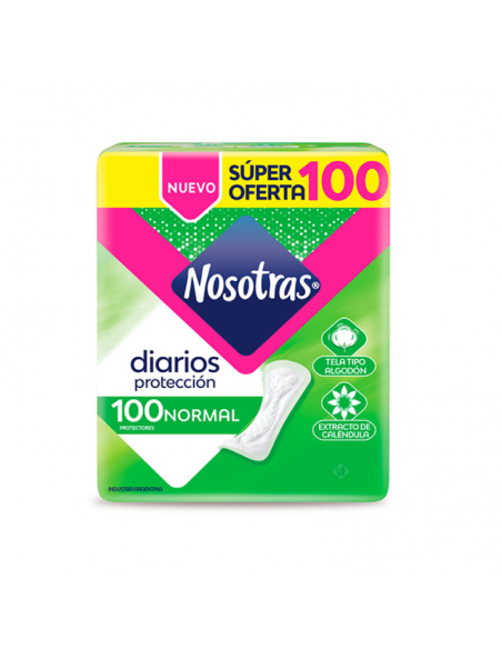 PROT.DIARIO NOSOTRAS NORMAL C/ALOE 100UN