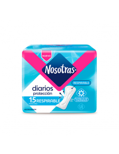 PROT.DIARIO NOSOTRAS RESPIRABLE 15UN