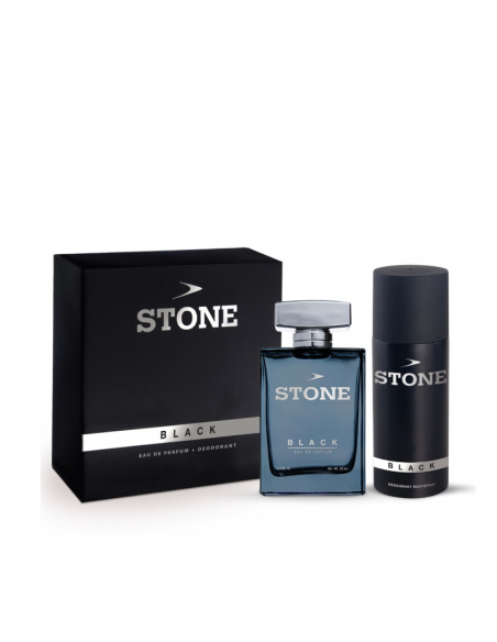 SET STONE BLACK EDP 100CC+DEO 150CC