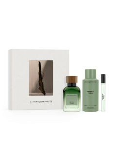 SET DE PERFUME ADOLFO DOMINGUEZ VETIVER EDP + DEO X150 + MINI X10CC 120 cc