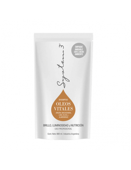 SHAMPOO SYSTEM 3 oleos vitales doy pack 300 cc