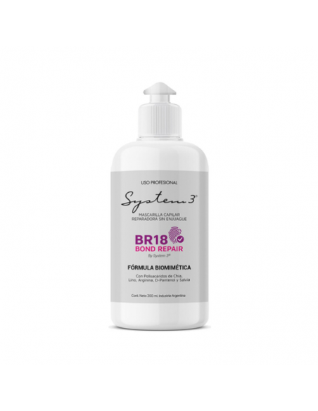 CREMA DE TRATAMIENTO SYSTEM 3 MASCARILLA BR18 BOND REPAIR 200 cc
