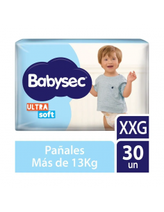 PAÑALES BABYSEC ULTRASOFT HIPER XXGDE 30UN